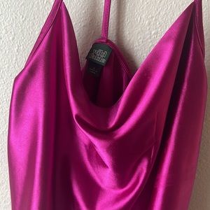 Metallic Fuschia top